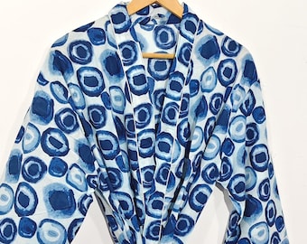 Roupões quimono de algodão indiano, robe quimono para dormir, robes de praia, presente para ela, robe para dama de honra, roupa de dormir, robe para mulheres, presente de retorno.