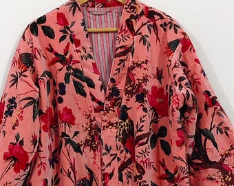 Bata de casa de terciopelo dorado rosa, bata tipo kimono de algodón y terciopelo, bata de boda, bata de baño de invierno para dama de honor, bata reversible unisex de regalo