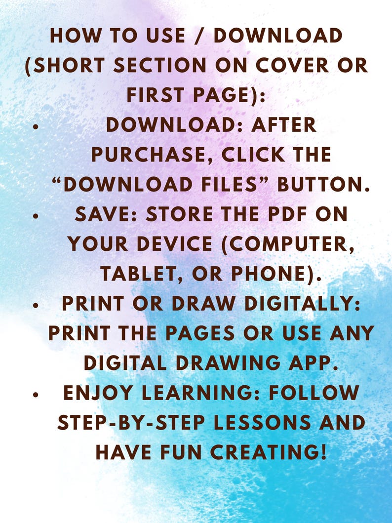 how to draw tutorials for beginners: with step by step... Easy Drawing Tutorial: Step-by-step Guide for Kids & Beginners (PDF ...
