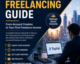 Toptal Freelancing Guide 2026 | Nybörjare som frilansare PDF (digital nedladdning)