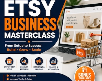 Etsy Business Masterclass 2026 | Seller Guide, SEO, Setup, Passive Income (Digital Download)