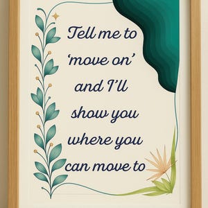 Grief Quote Printable: Empowering Widow Wall Art (PDF & PNG Digital Download