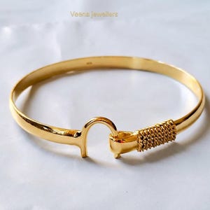 Handgjort karibiskt krokarmband: Justerbart armband, förgyllt armband, alla hjärtans dag-present