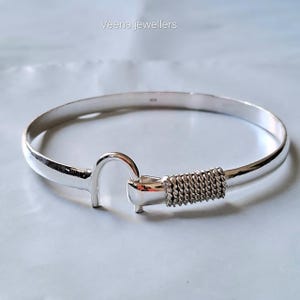 Handgjort karibiskt krokarmband: Justerbart armband i 925 sterlingsilver, alla hjärtans dag-present