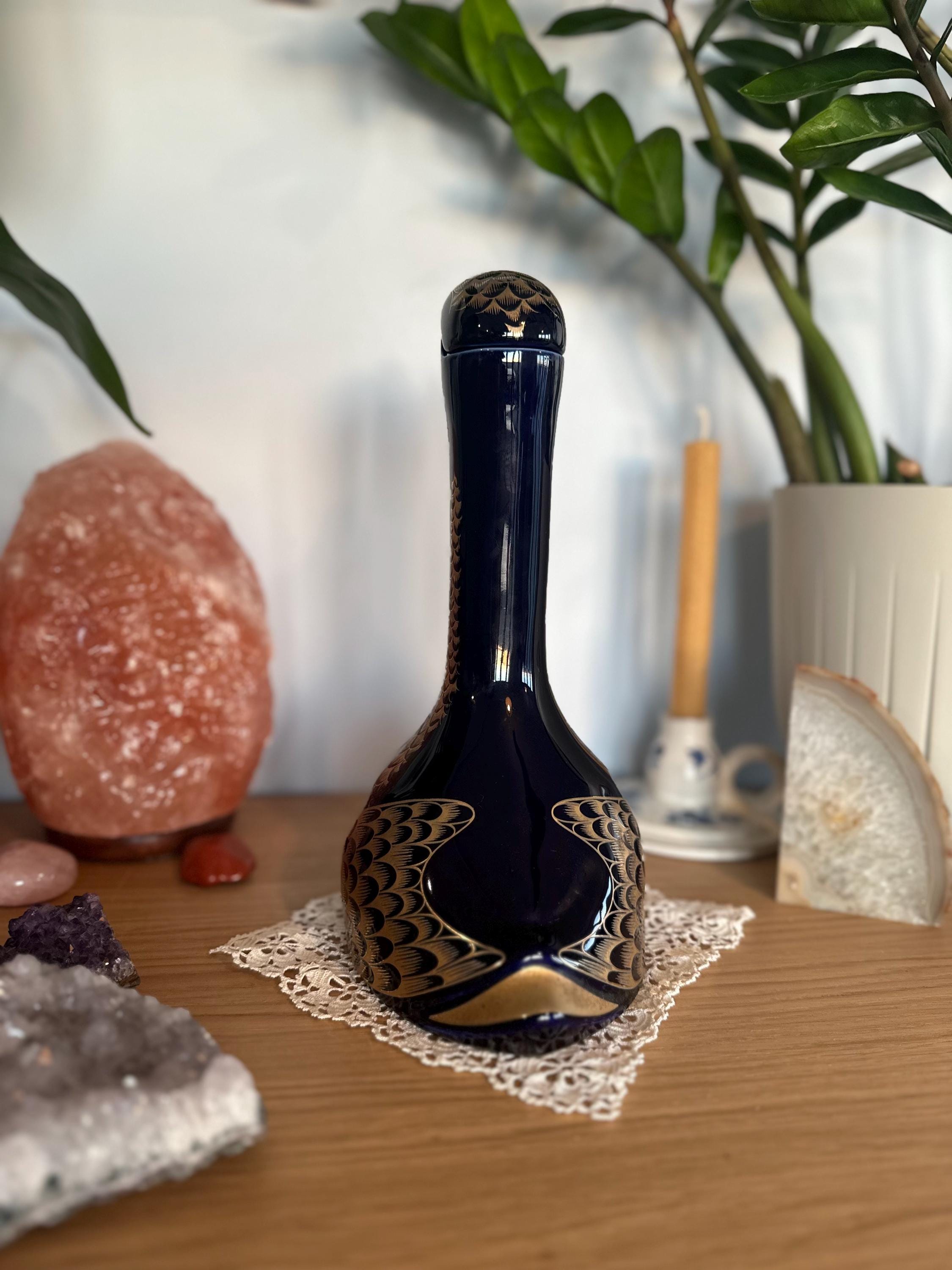 Vintage Limoges Porcelain Goose Decanter: Chabot XO Armagnac, 22K