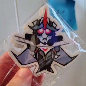 3" TFP Starscream hanging cat sticker