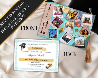 Graduierung Party Einladung, Graduate Party einladen, Graduierung Ankündigung, Graduierung Einladung, Grad Party Einladung