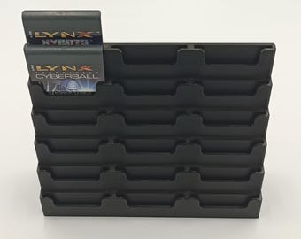 Atari Lynx Cartridge Compatible Display Stand, Tower, Holder - Holds 18 Games