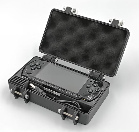 PSP 2000 & 3000 Compatible Rugged Protective Carrying Case - Holds