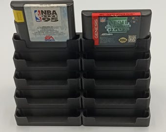 Sega Genesis Cartridge Compatible Display Tower, Holder - Holds 10 Games