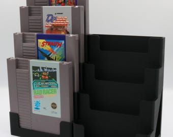 NES Cartridge Compatible Display Stand Tower Holder - Holds 8 Games