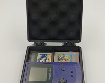 Game Boy Color Compatible Rugged Protective Carrying Case - Holds 8 Games
