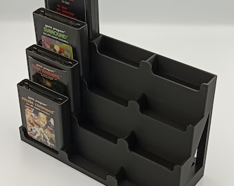 Atari 2600 Cartridge Compatible Display Stand Tower Holder - Holds 12 Games