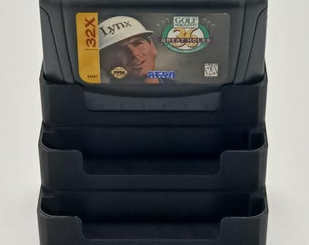 Sega 32X Genesis Cartridge Compatible Display Tower, Rack, Case - Holds 5 Games