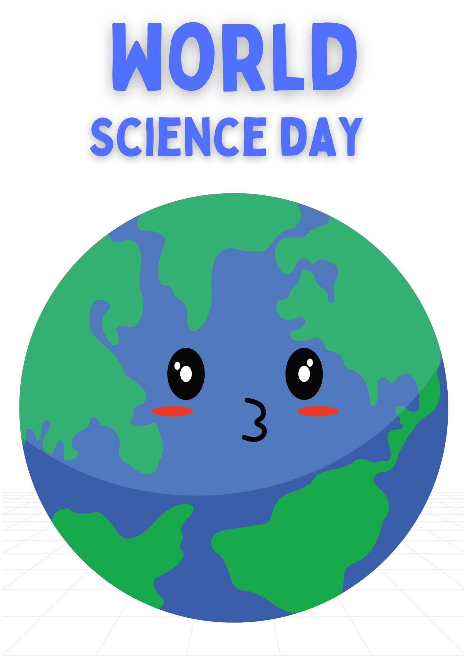 Science Day Card Printable World Science Day Card: Globe, Smiling (PNG File) - Etsy