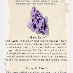 Lavender Grape Agate Cluster — photo 3