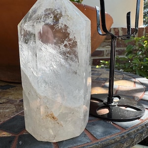 Clear Quartz Tower with Rainbows — photo 3