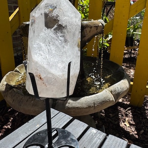 Clear Quartz Tower with Rainbows — photo 5