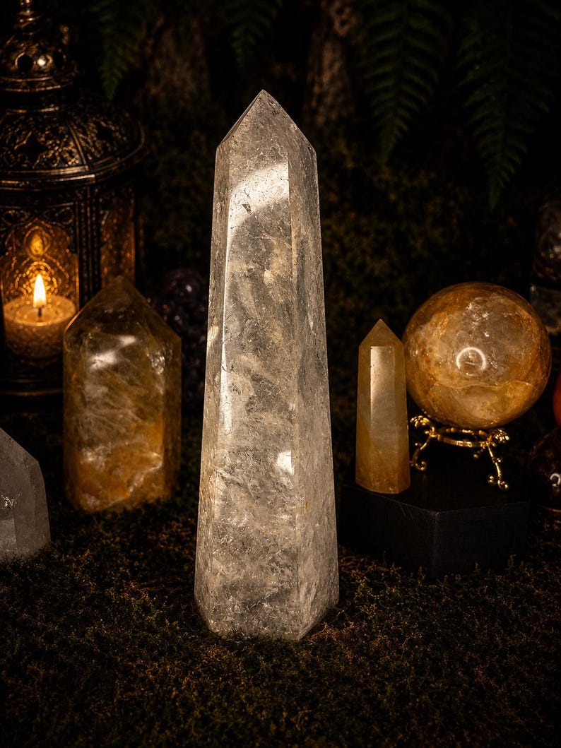 8-Inch Clear Quartz Tower