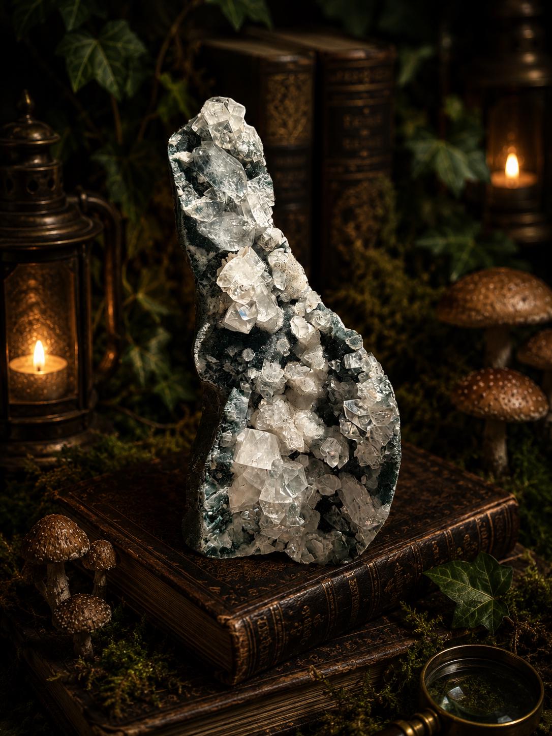 Apophyllite Cut-Base Cluster