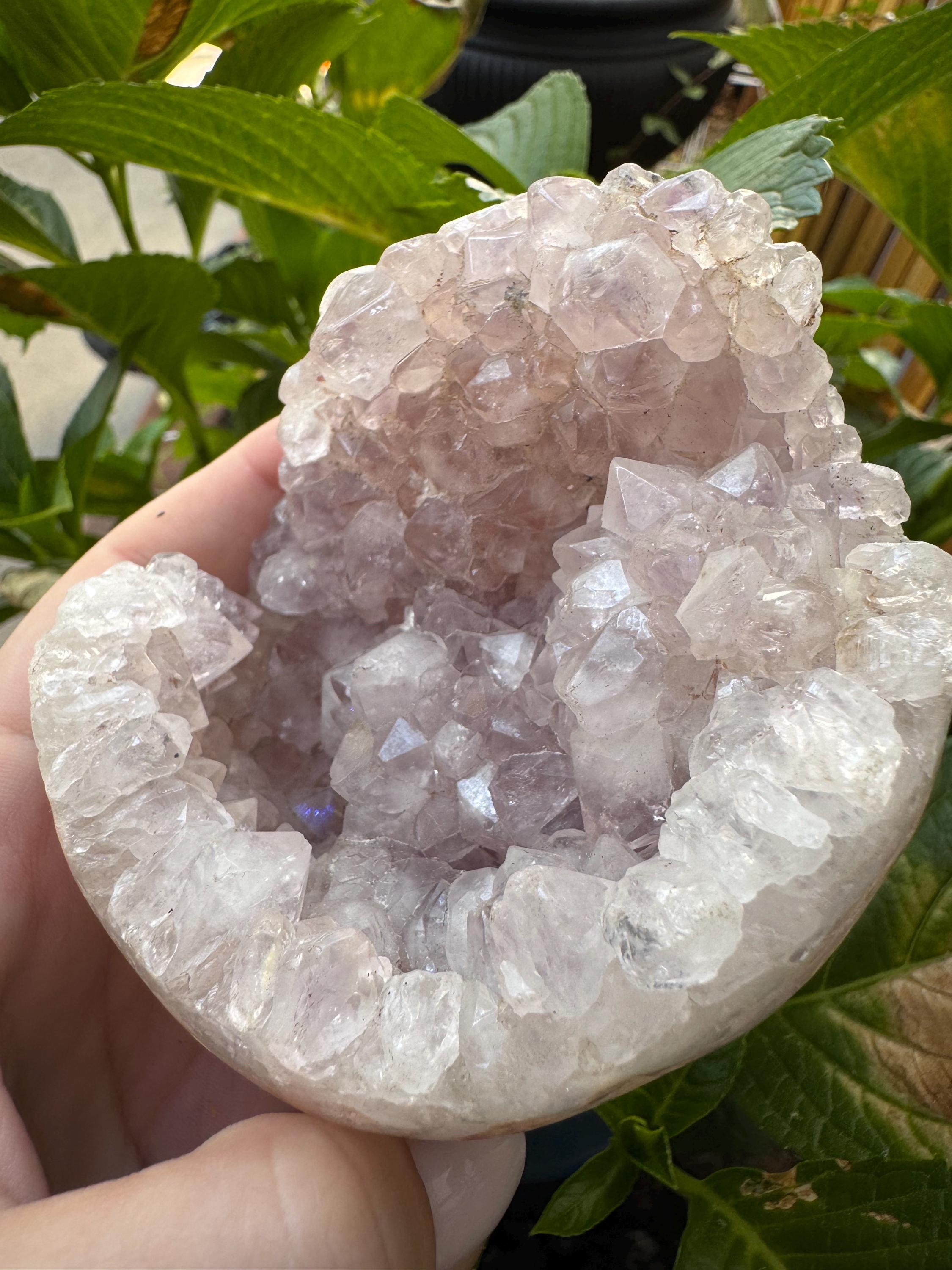 Pink Amethyst Druzy Flame — photo 5