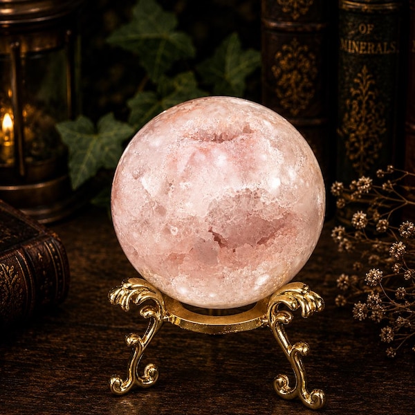 Pink Amethyst Druzy Sphere