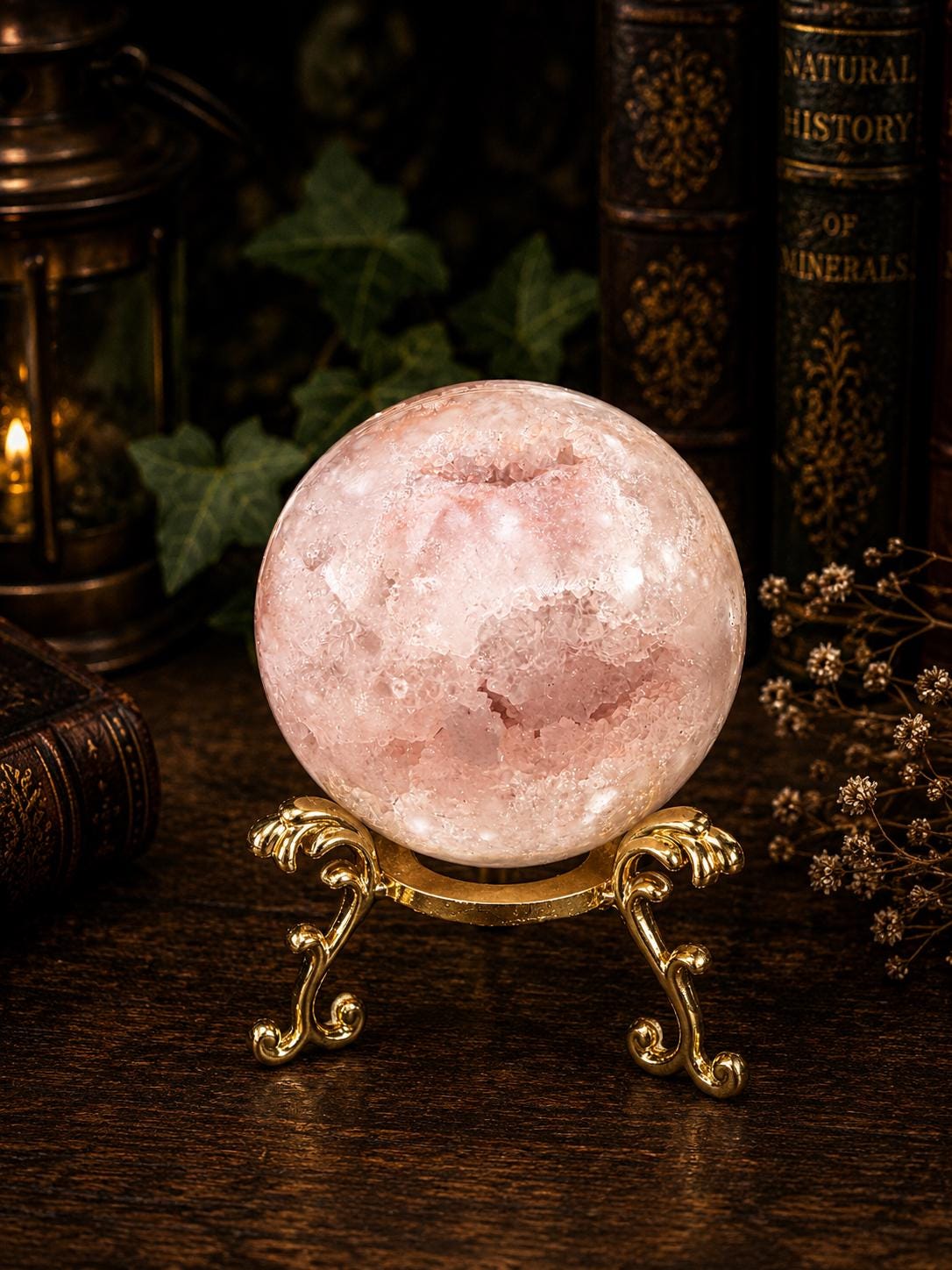 Pink Amethyst Druzy Sphere