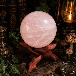 Large Rose Quartz Sphere — photo 1