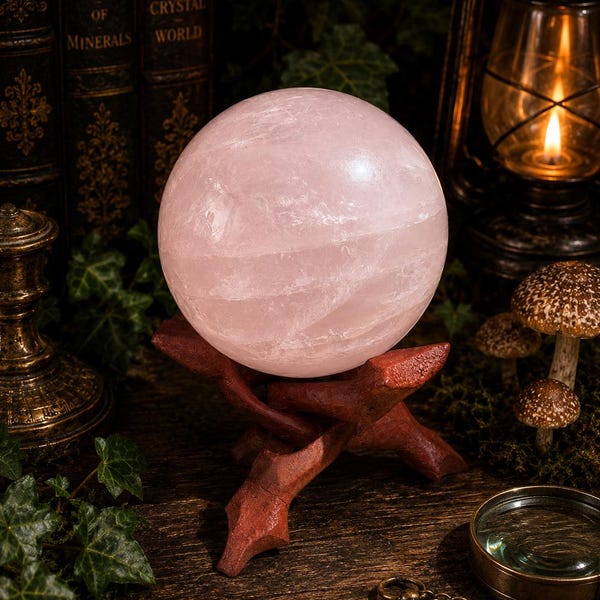 Large Rose Quartz Sphere