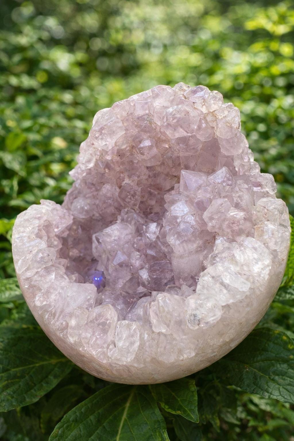 Pink Amethyst Druzy Flame — photo 2