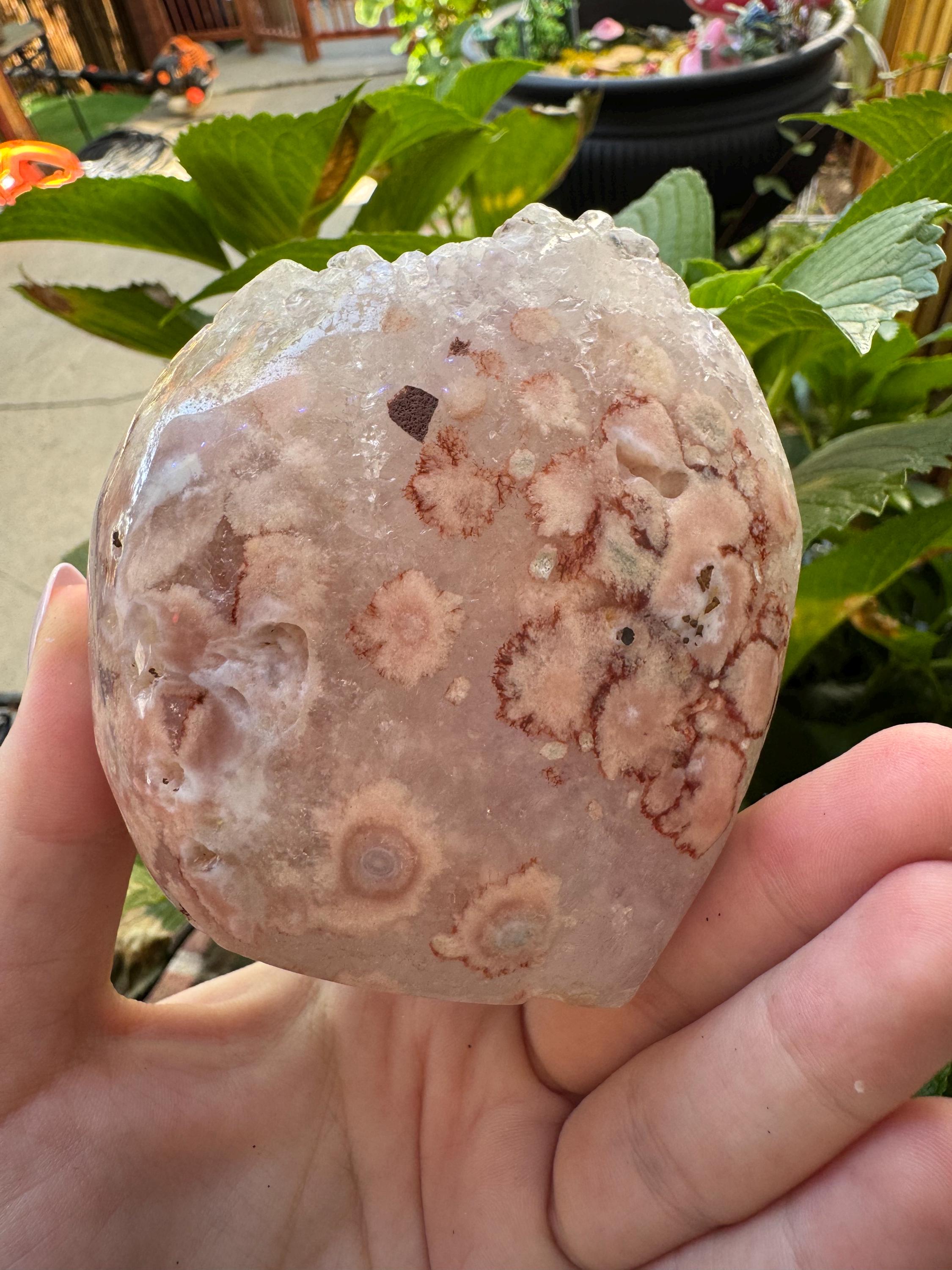 Pink Amethyst Druzy Flame — photo 6