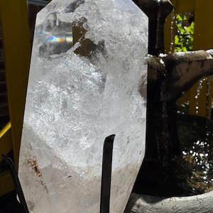 Clear Quartz Tower with Rainbows — photo 6