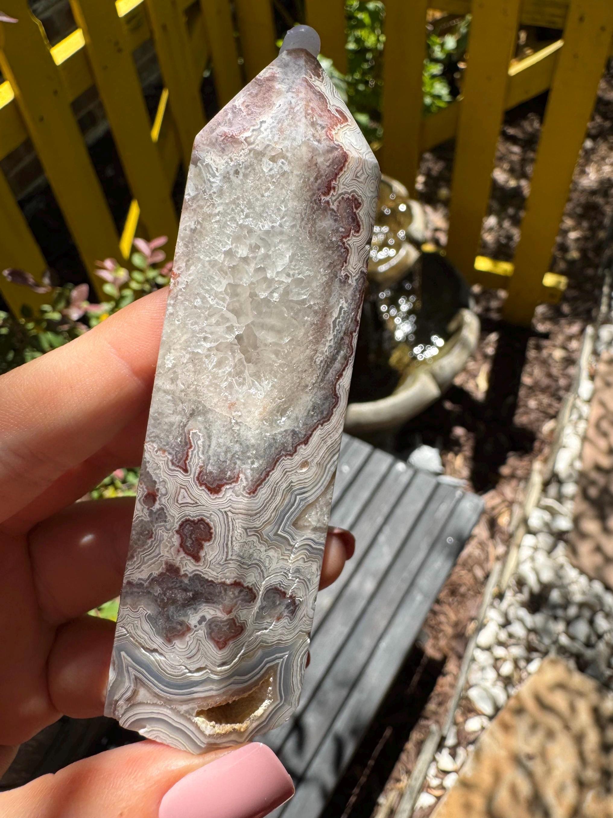 Mexican Lace Agate Tower — photo 3
