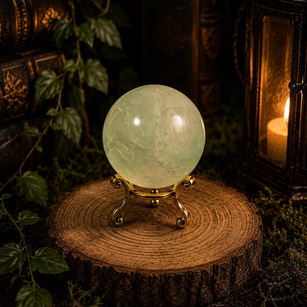 Green Fluorite Sphere
