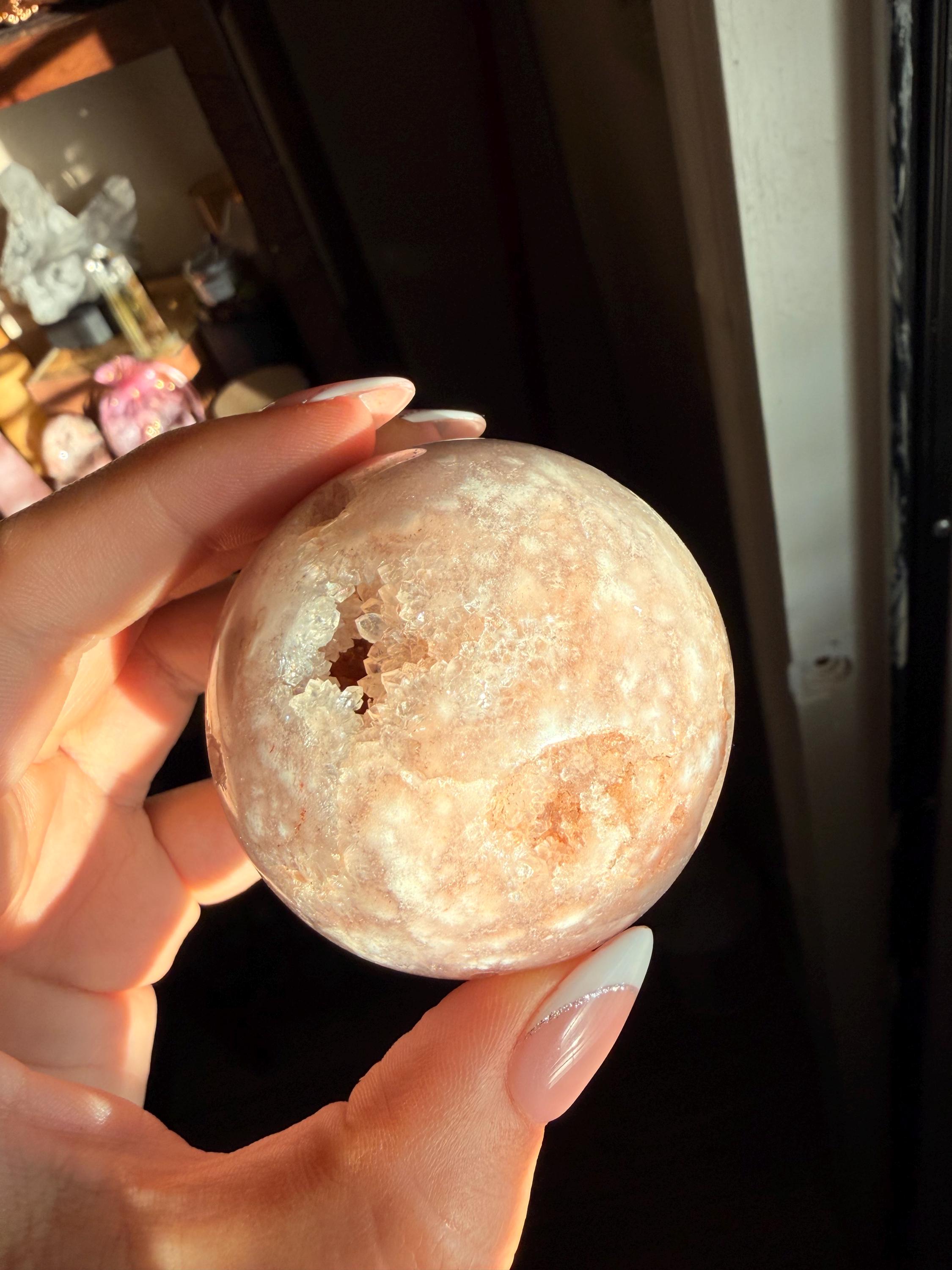 Pink Amethyst Druzy Sphere — photo 5