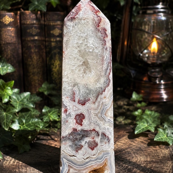 Mexican Lace Agate Tower