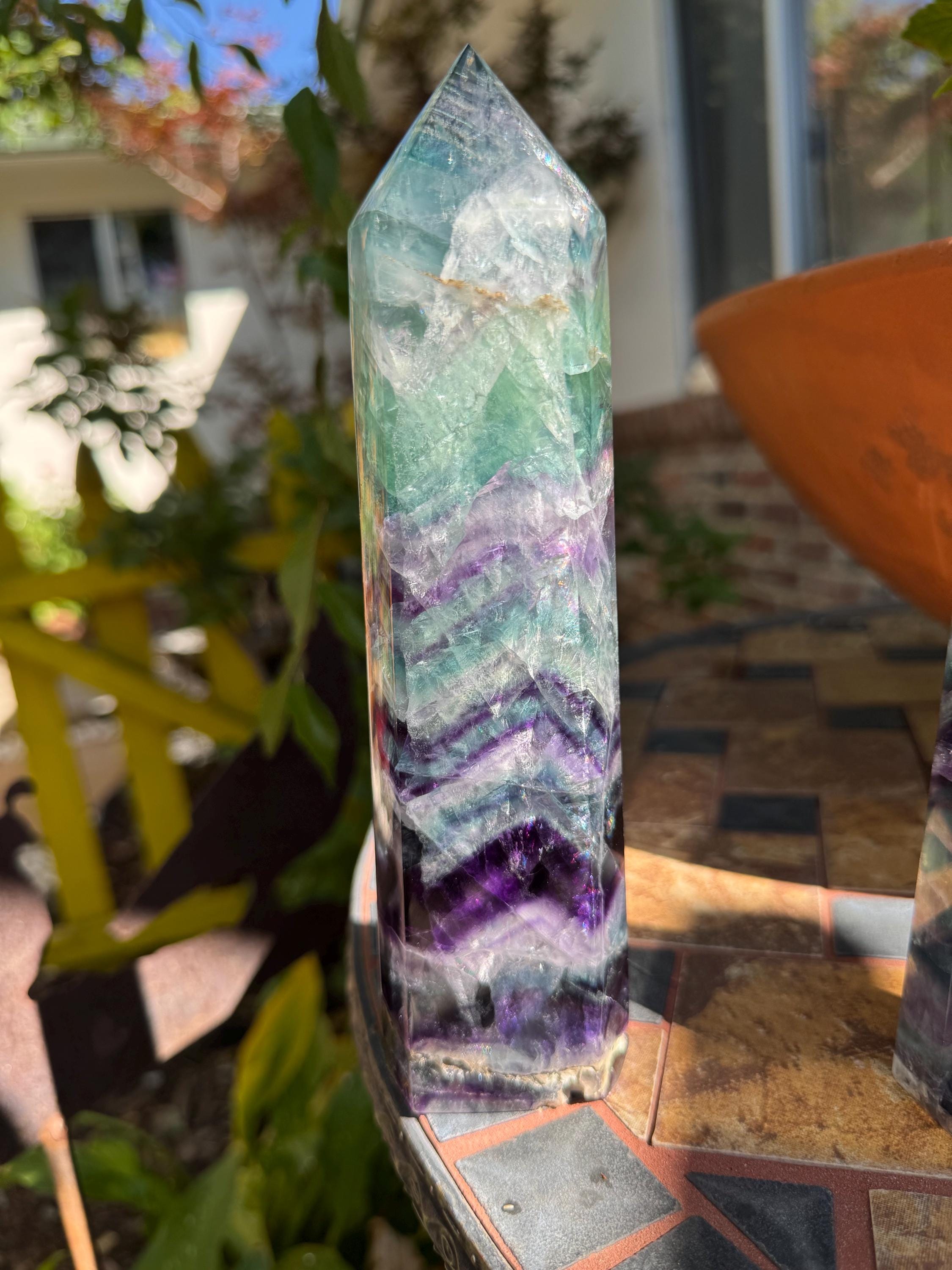 Rainbow Fluorite Tower — photo 8