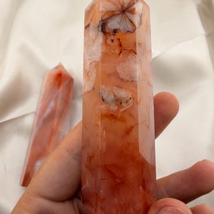 Carnelian Flower Agate Tower — photo 4