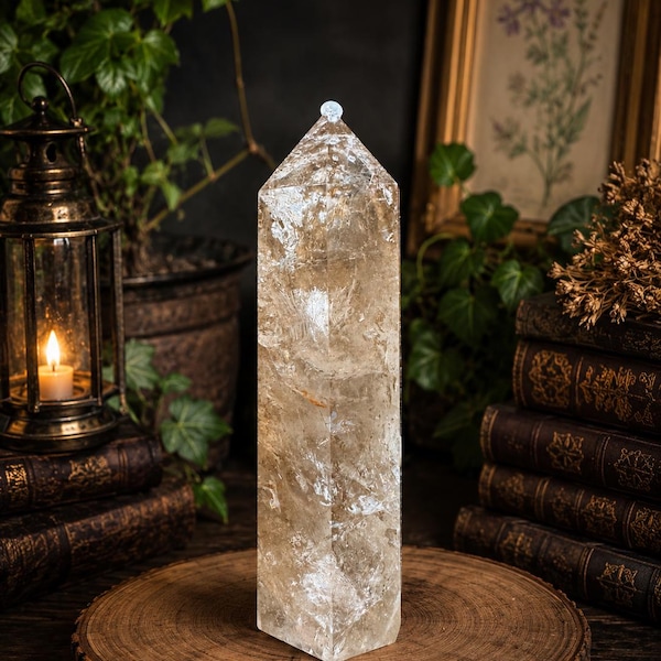 Rainbow Smoky Quartz Tower