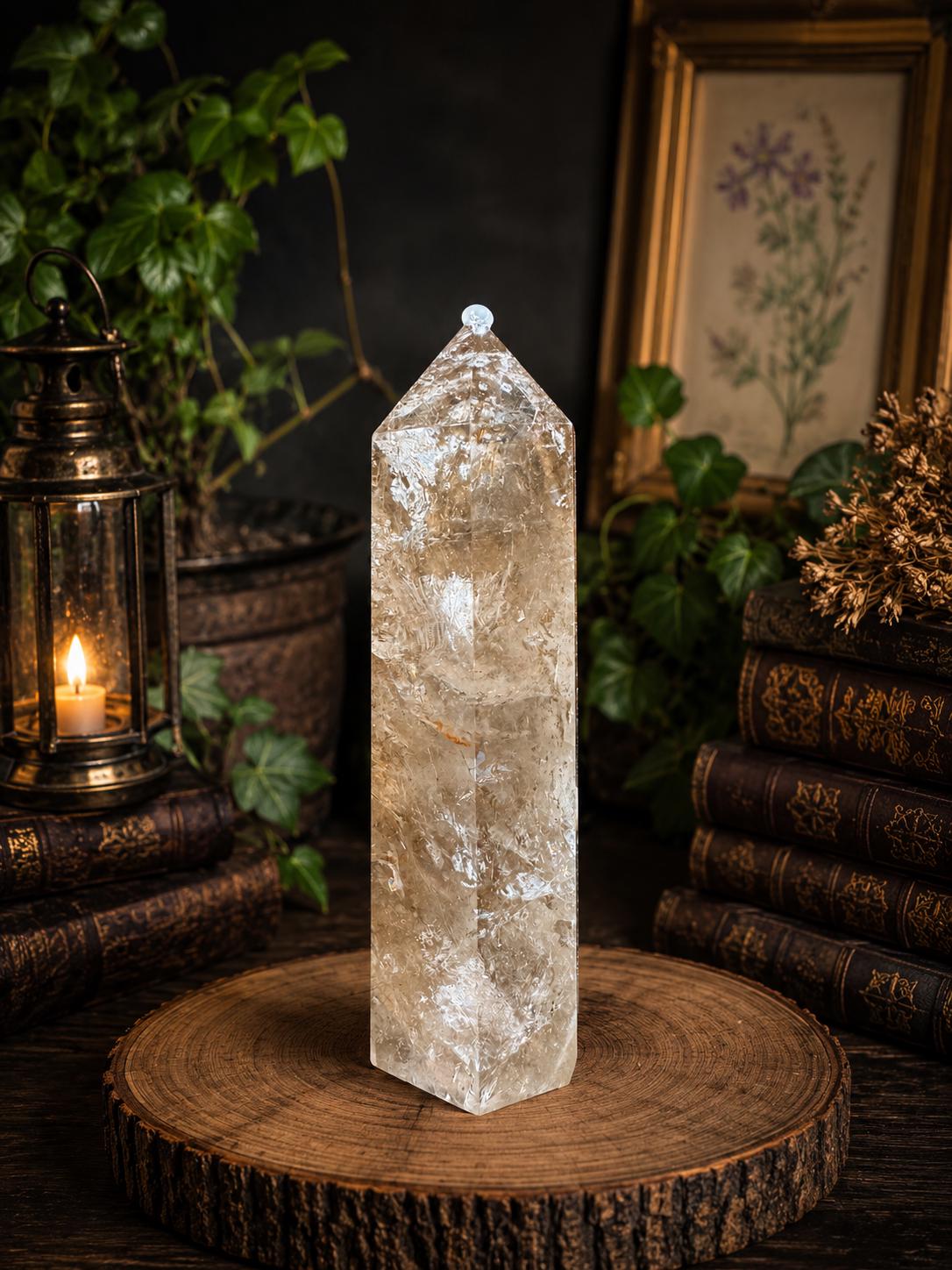 Rainbow Smoky Quartz Tower