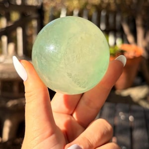 Green Fluorite Sphere — photo 3