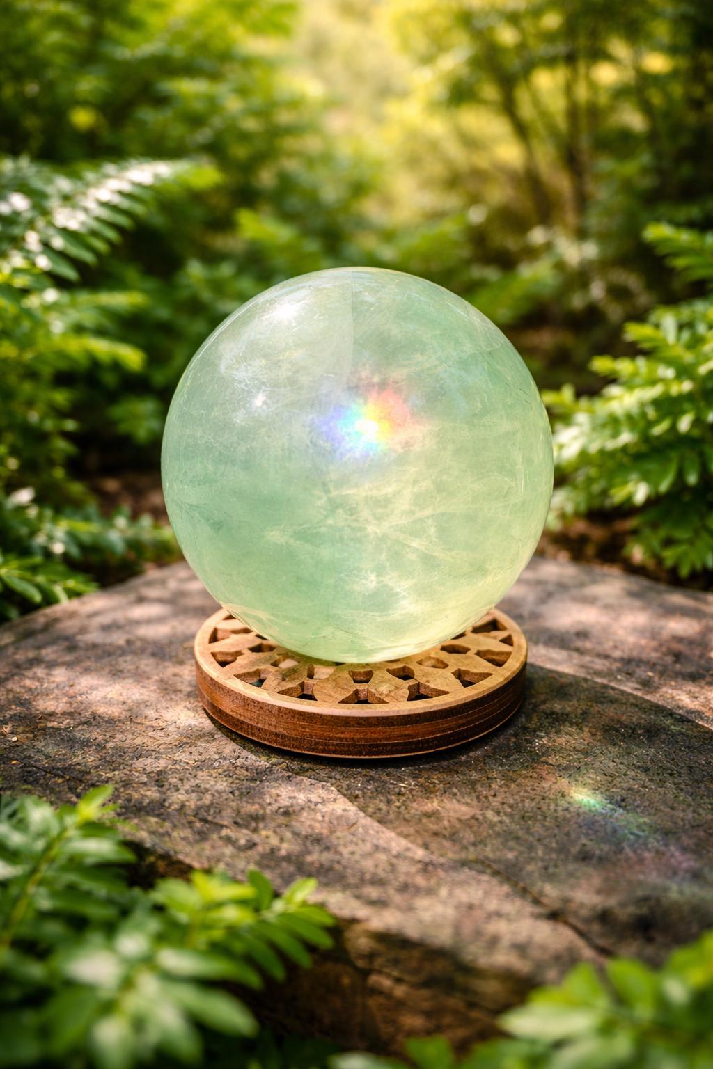Green Fluorite Sphere — photo 2