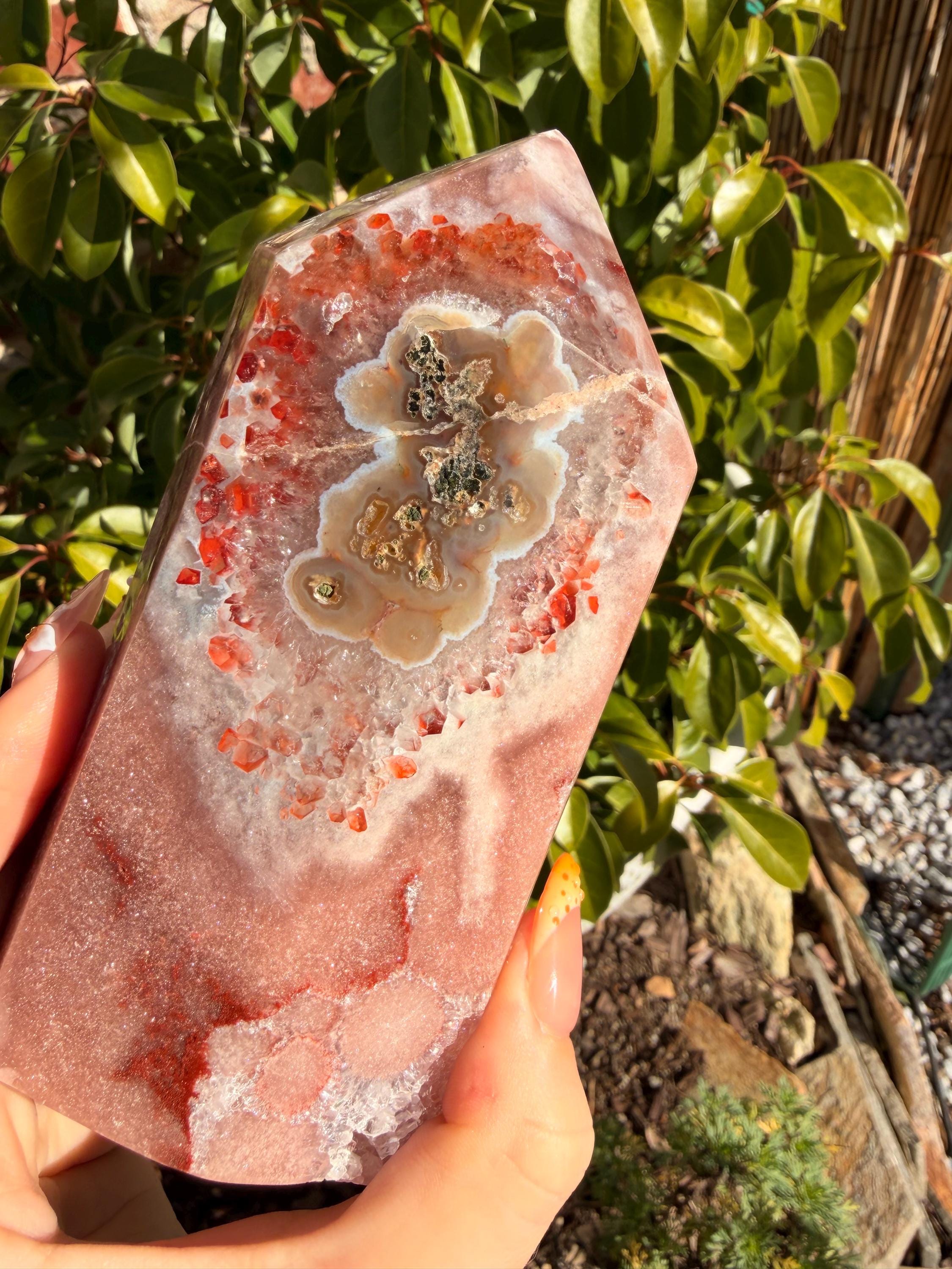 Large Pink Amethyst Tower — photo 4