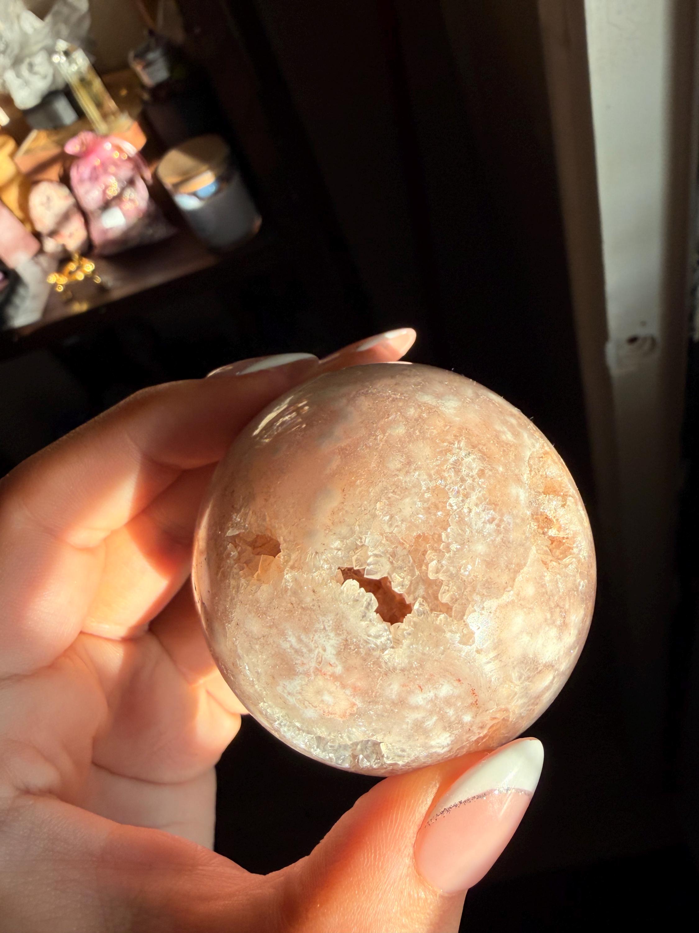 Pink Amethyst Druzy Sphere — photo 4