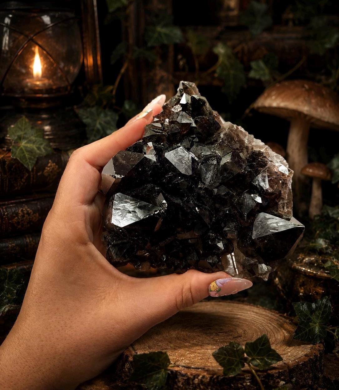 Smoky Quartz Cluster