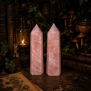 Large Rose Quartz Tower — photo 1