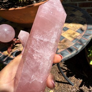 Large Rose Quartz Tower — photo 4