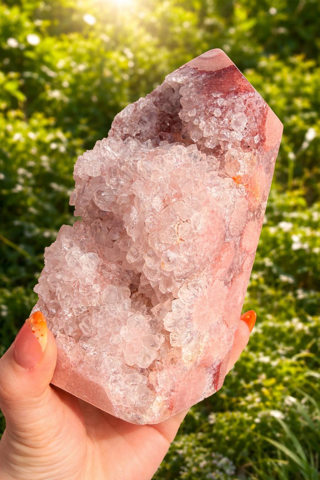 Large Pink Amethyst Tower — photo 2