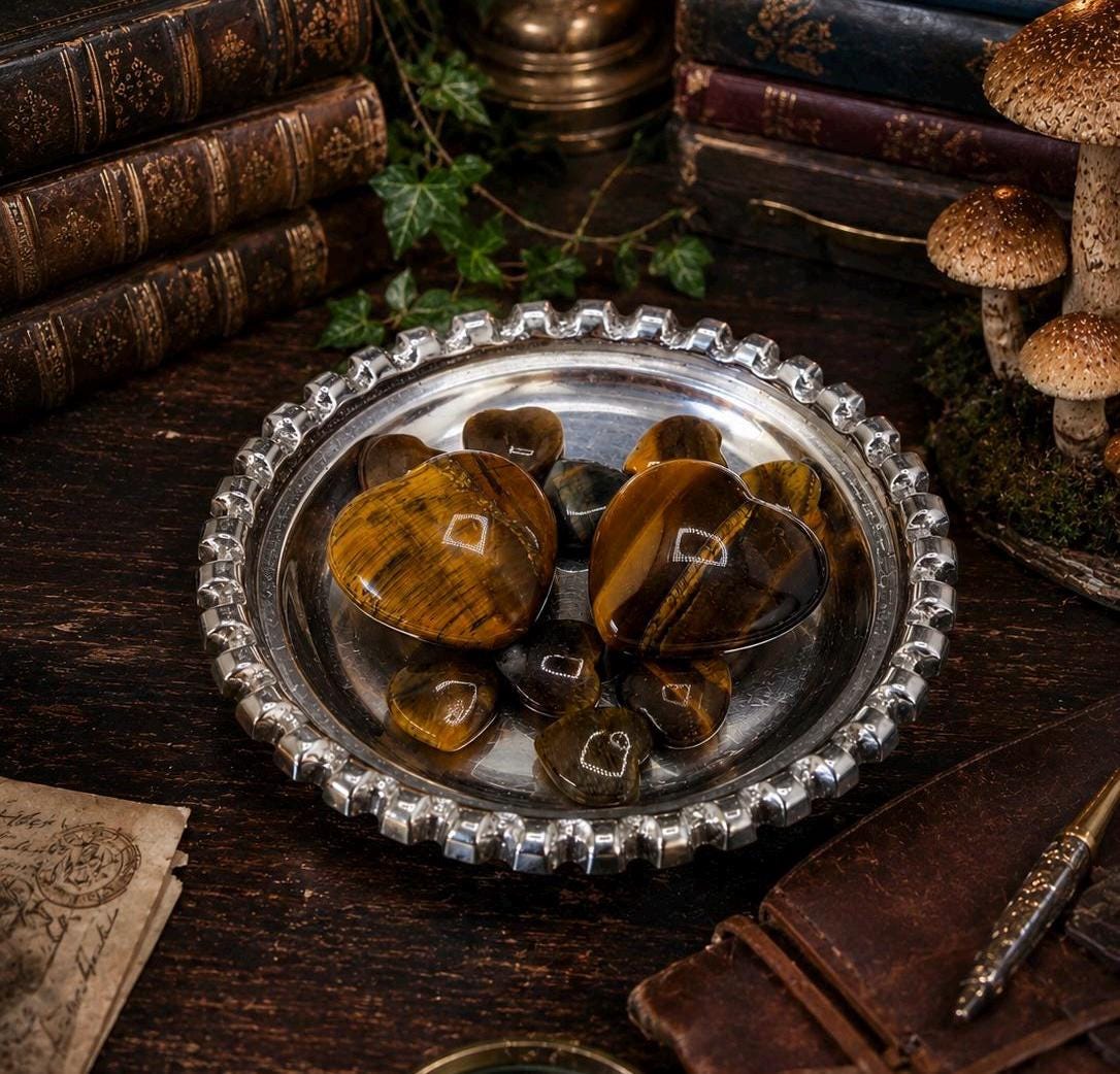 Tiger's Eye Heart