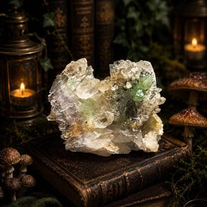 Prehnite on Quartz Specimen — photo 1